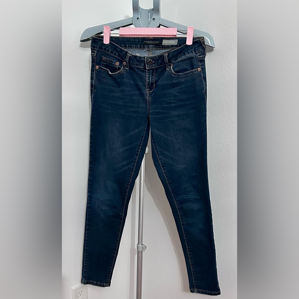 EUC Aeropostale Dark Blue Women's Jeggings